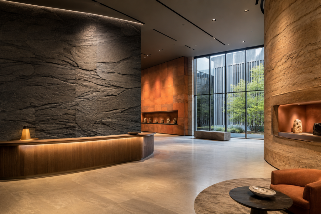 dark gray textured stone surface